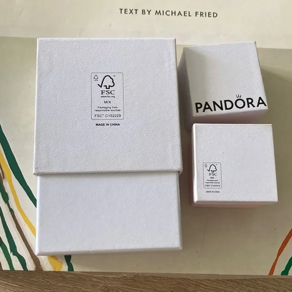 Pandora Elegant White Gift Boxes - Picture 3 of 4